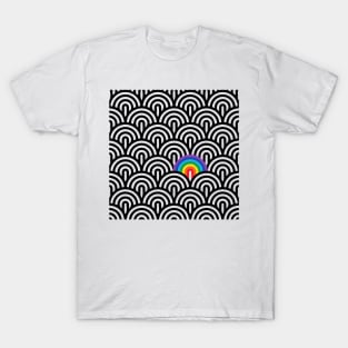 rainbow pattern T-Shirt